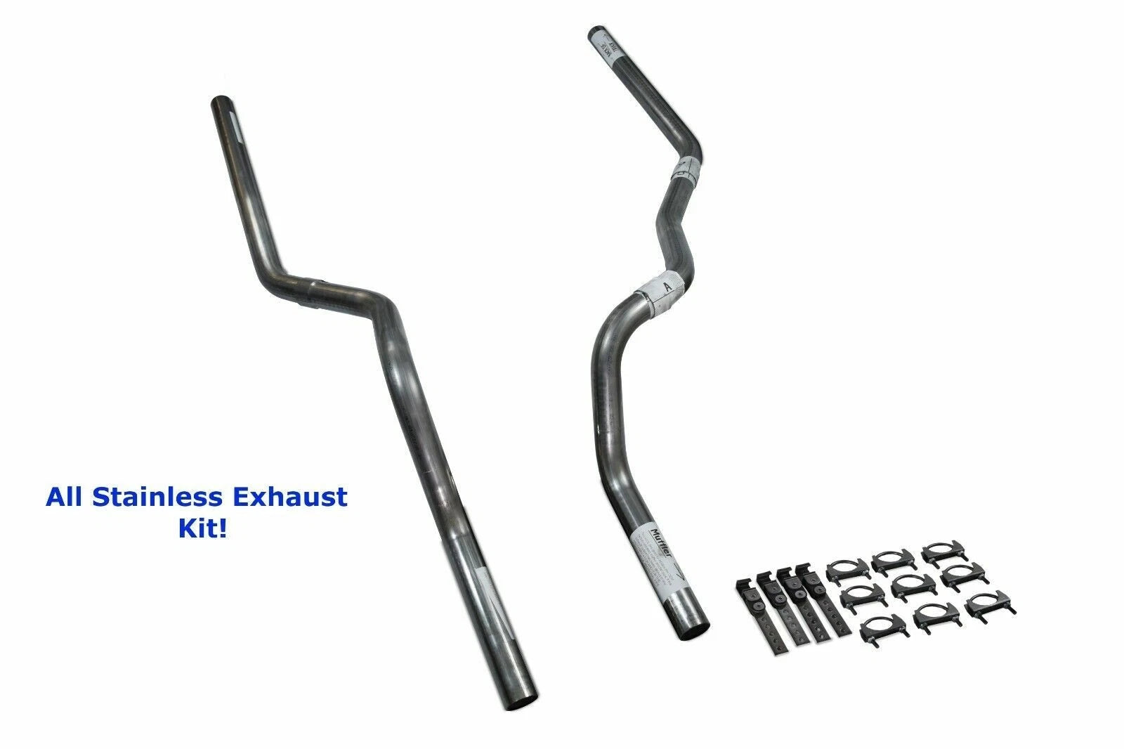 Dual Exhaust Kit for Chevy GMC 1500 (1988-1995) Rear Exit Stainless