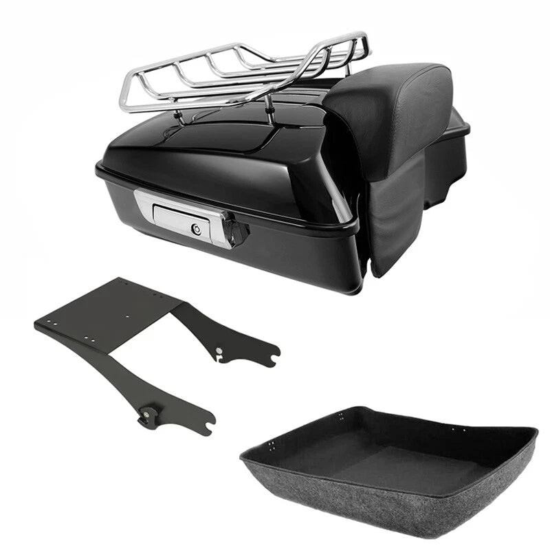 Chopped Trunk Backrest Mount Rack for Harley Electra Glide (1997–2008)