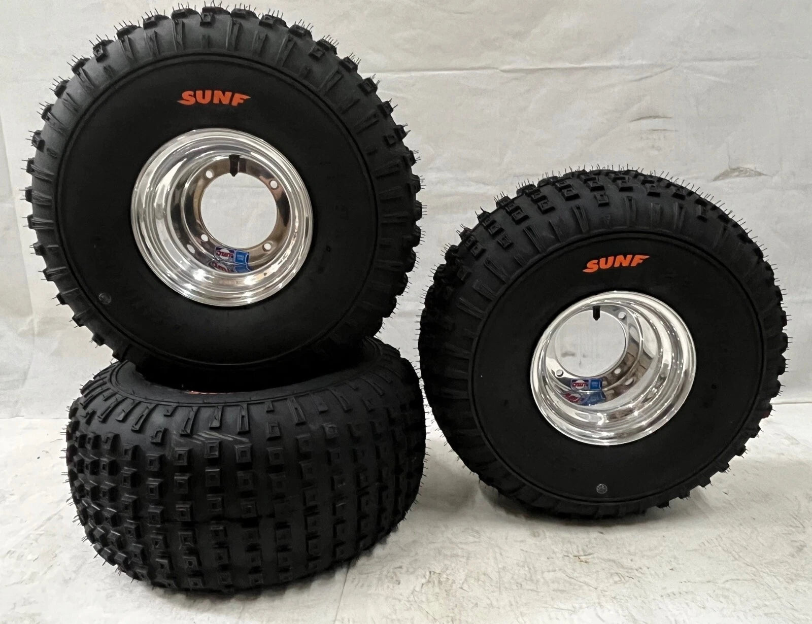 Set of 2 DWT Front Rear Rims with Sunf A011 Tires 22x11-8 for Honda ATC 110 185 125M 200S 250R (1970–2023)
