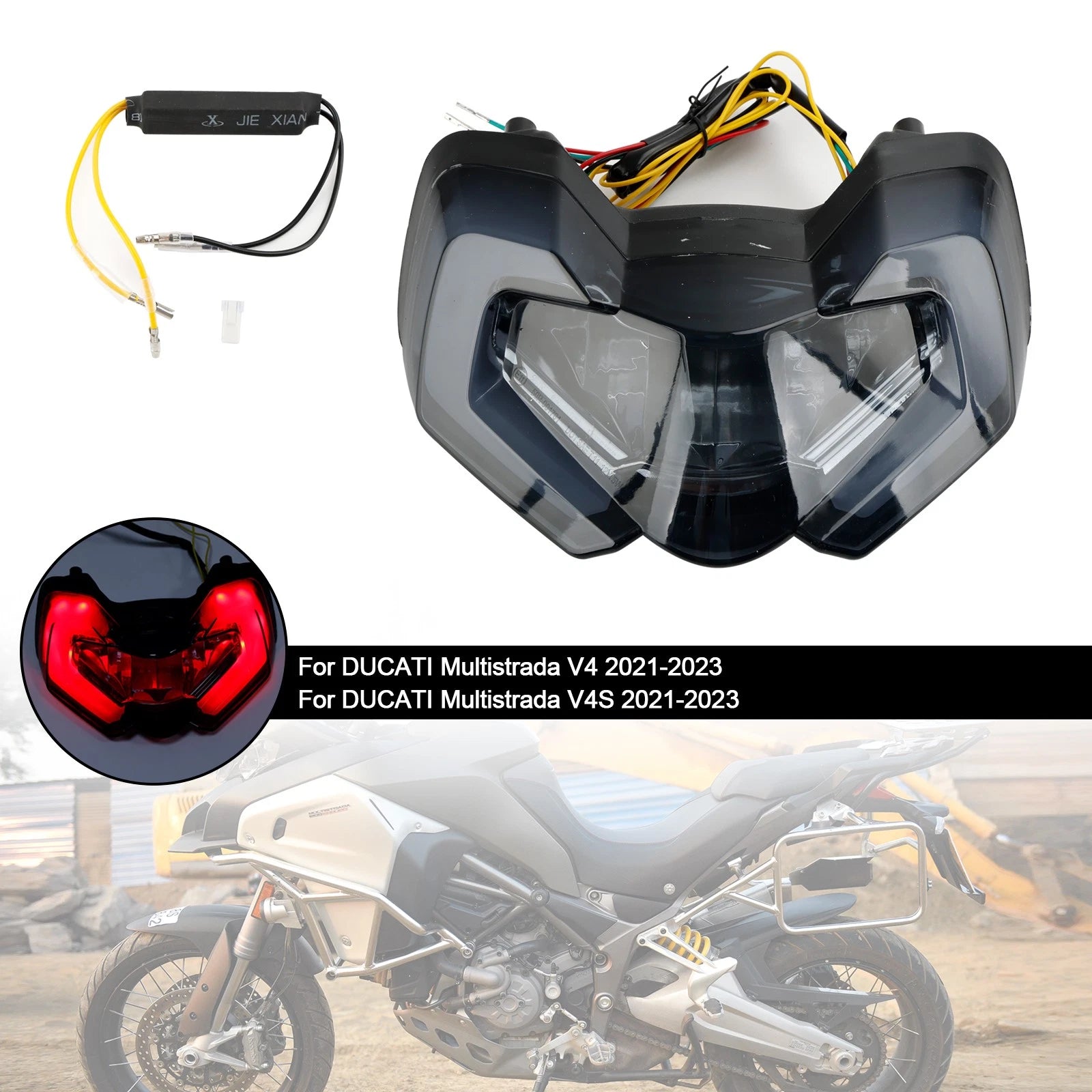 Tail Light Integrated Turn Signals for Ducati Multistrada V4S V4 (2021–2023) #2