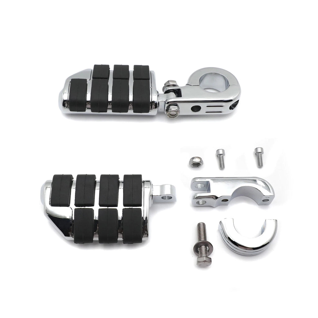 P-Clamps 1.25" Waffle Large Foot Peg for Yamaha V-Star, Kawasaki Vulcan