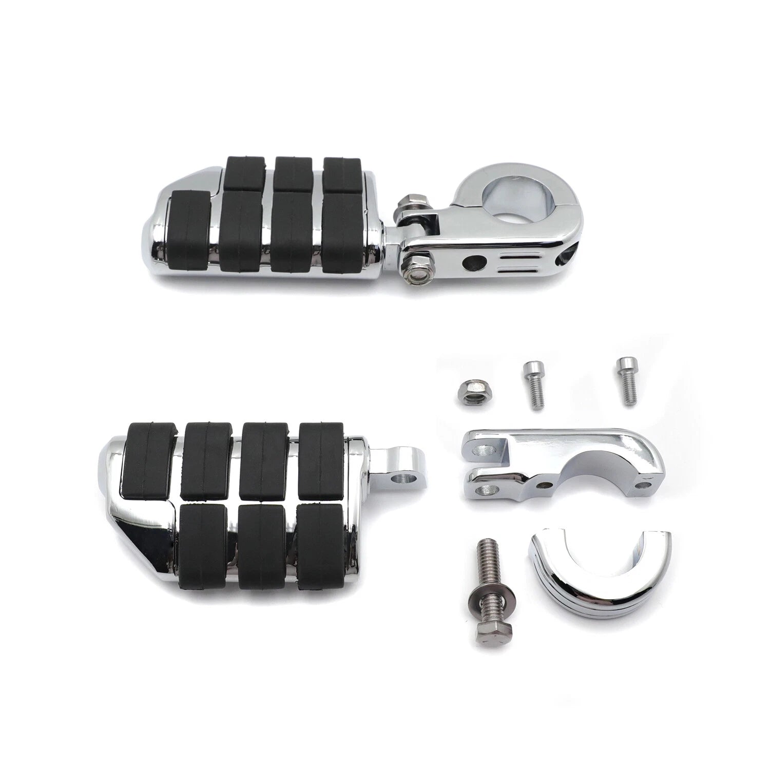 P-Clamps 1.25" Waffle Large Foot Peg for Yamaha V-Star, Kawasaki Vulcan