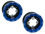 DWT ROK'N LOCK Front Blue Beadlock Rims for Predator 500 (10", 10x5, 4/156)
