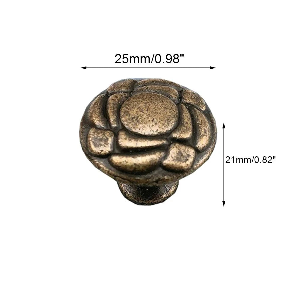 5Pcs Antique Drawer Cabinet Door Knob Pull for Jewelry Box