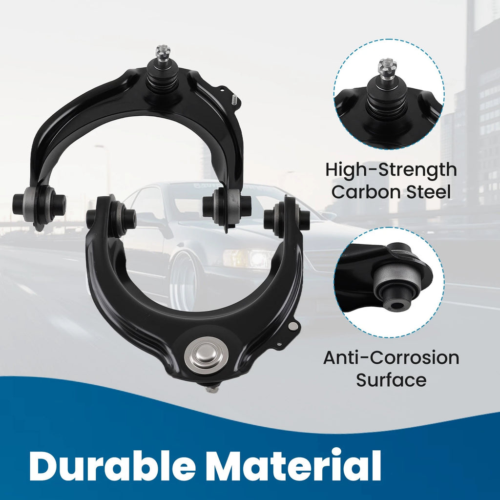 2pc Front Upper Suspension Control Arm w/ Ball Joint for Acura TSX (2004–2008)