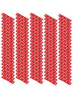 Set of 100 Red Socket Gaskets for Electrical Installations