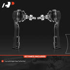2X Front Outer Tie Rod End for Hyundai Accent (2018–2022) Kia Rio (2018–2023)