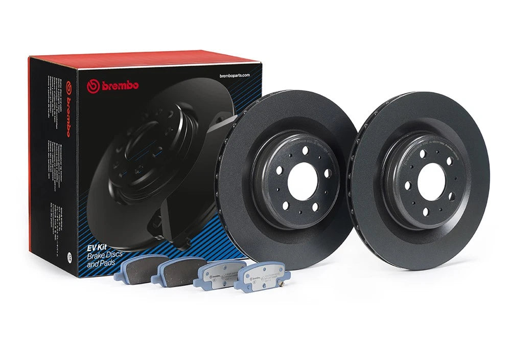 Brembo Rear Brake Kit 335mm PVT Disc Rotors & Pads for Tesla Model 3/Y (2017–2023)