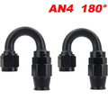 4AN PTFE Teflon Swivel Hose End Fitting Adapter for Motorcycle (180°) (—)