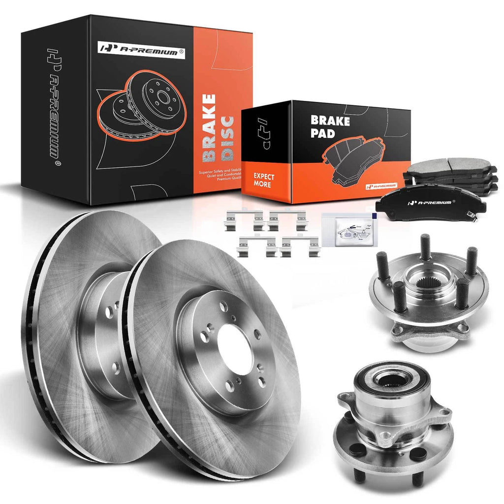 Front Brake Rotor & Pads Set for Honda Pilot (2009–2015) Acura ZDX