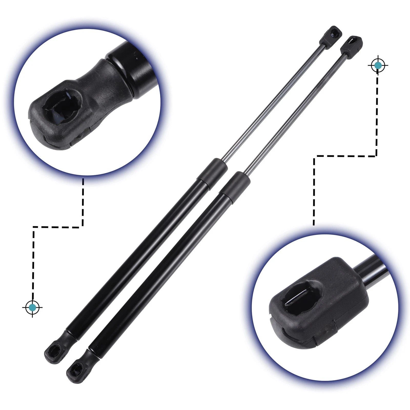 2X Rear Hatch Liftgate Gas Struts for Ford Focus II (2005–2011)