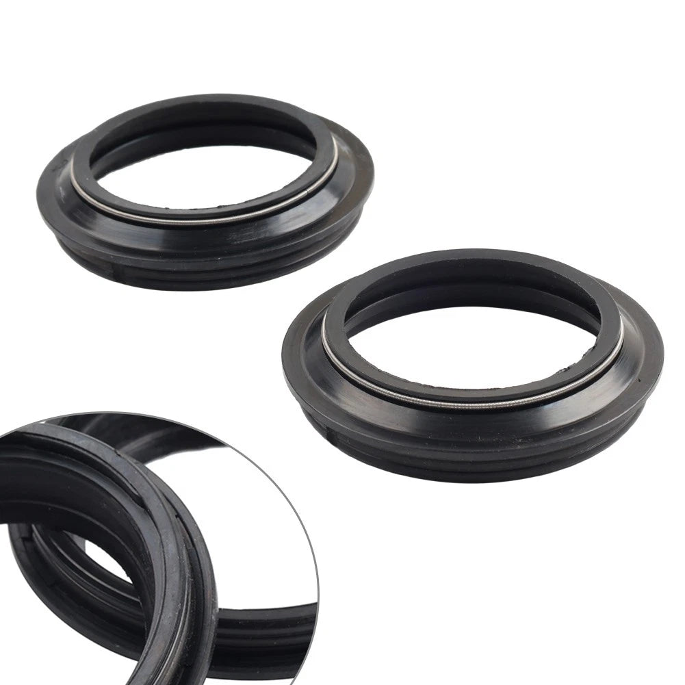 Set of 2 Fork Dust Seals for Motorcycle (47X58 MM)
