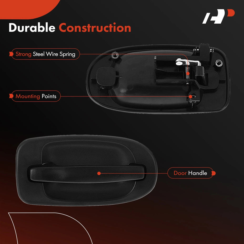 2X Rear Exterior Door Handle for Chevy Venture Pontiac Buick Saturn (2000–2005)