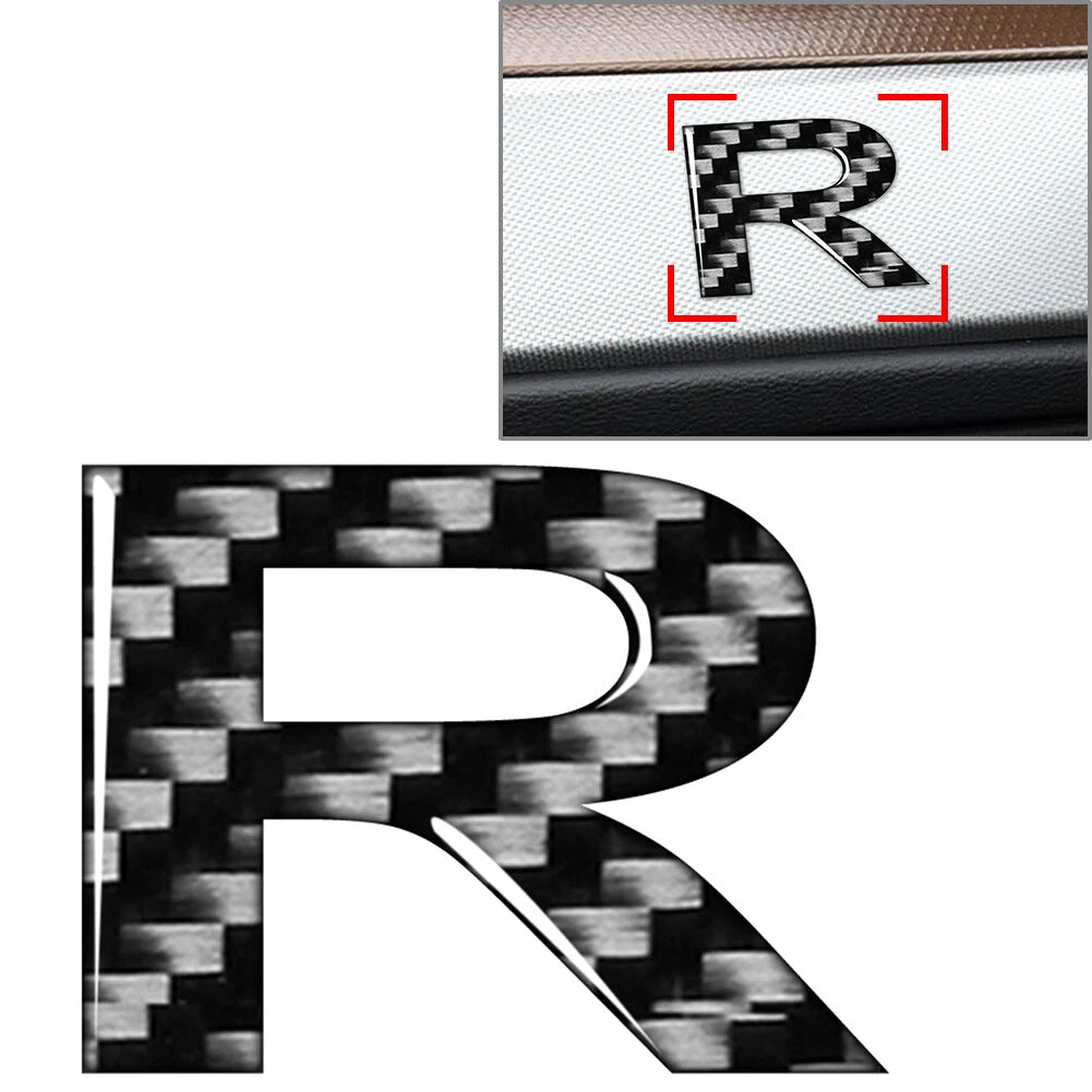 Car Badge Emblem Alphabet Letter Decals for