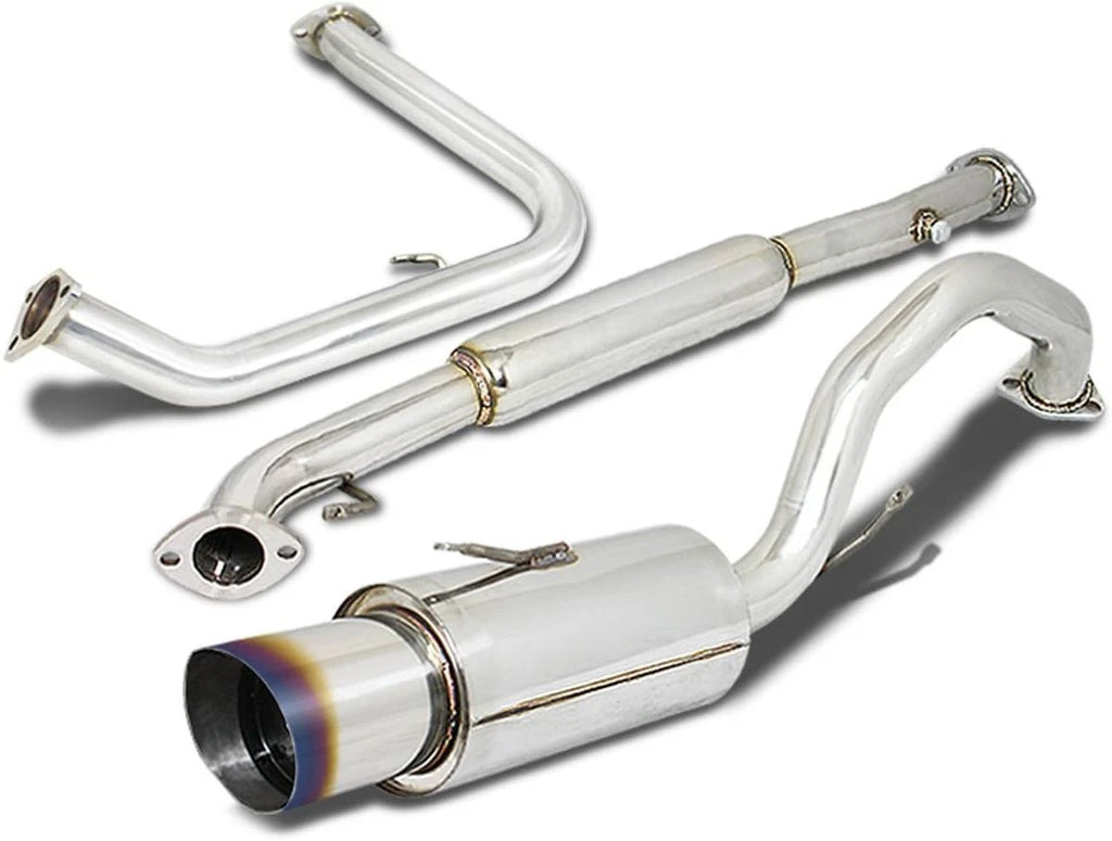 4" Burnt Muffler Tip Catback Exhaust System for Mitsubishi Eclipse (2000–2005)