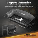2.5" Front Mount Intercooler + Air Guide Plates (Universal) 28x7.5x2.6"