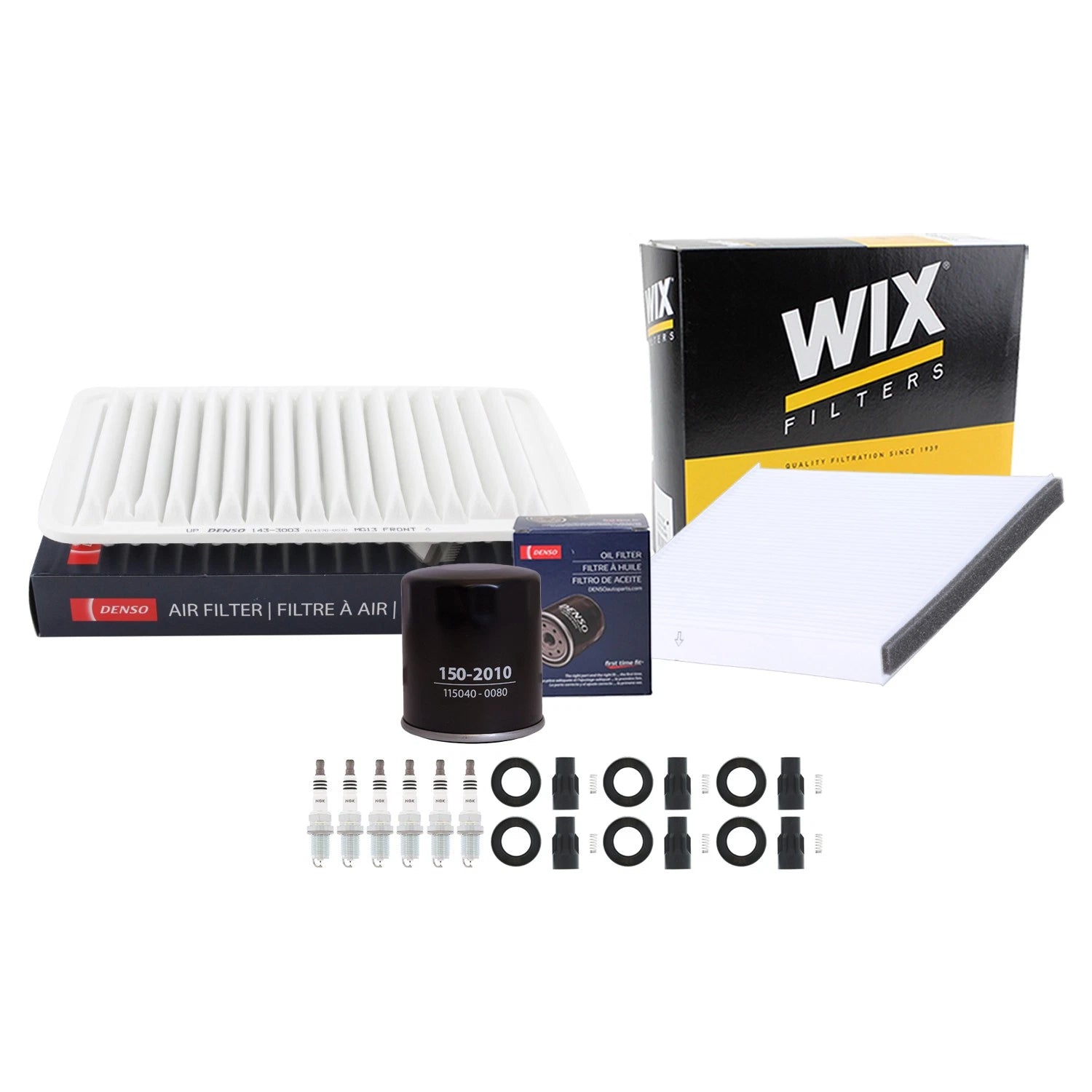 Tune Up Kit with NGK 6 Spark Plugs & Boots for Camry ES330 Sienna Solara (2002–2006)