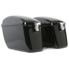 60L Black Hard Saddle Bags for Harley Dyna, Road Glide, Honda