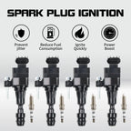 Set of 4 Ignition Coils & 4 Spark Plugs for Chevy Equinox Buick Regal Saturn GMC 2.4L UF491