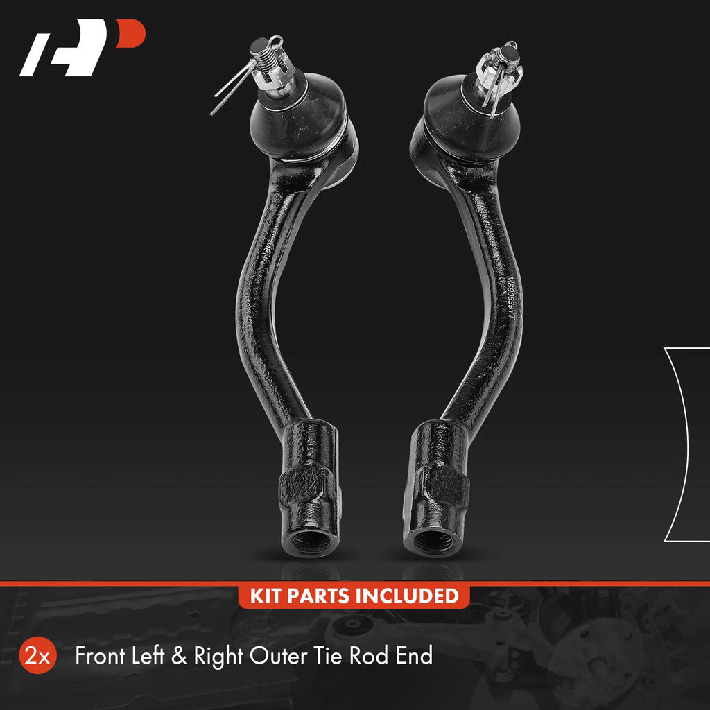 2X Front Outer Tie Rod End Kit for Hyundai Accent Kia Rio (2012-2013)
