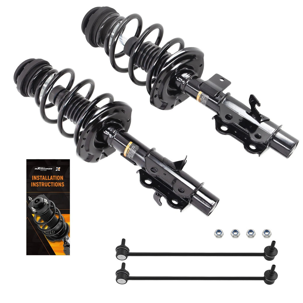 Set of 4 Front Struts & Sway Bar Links for Chevy Camaro (2013–2015)