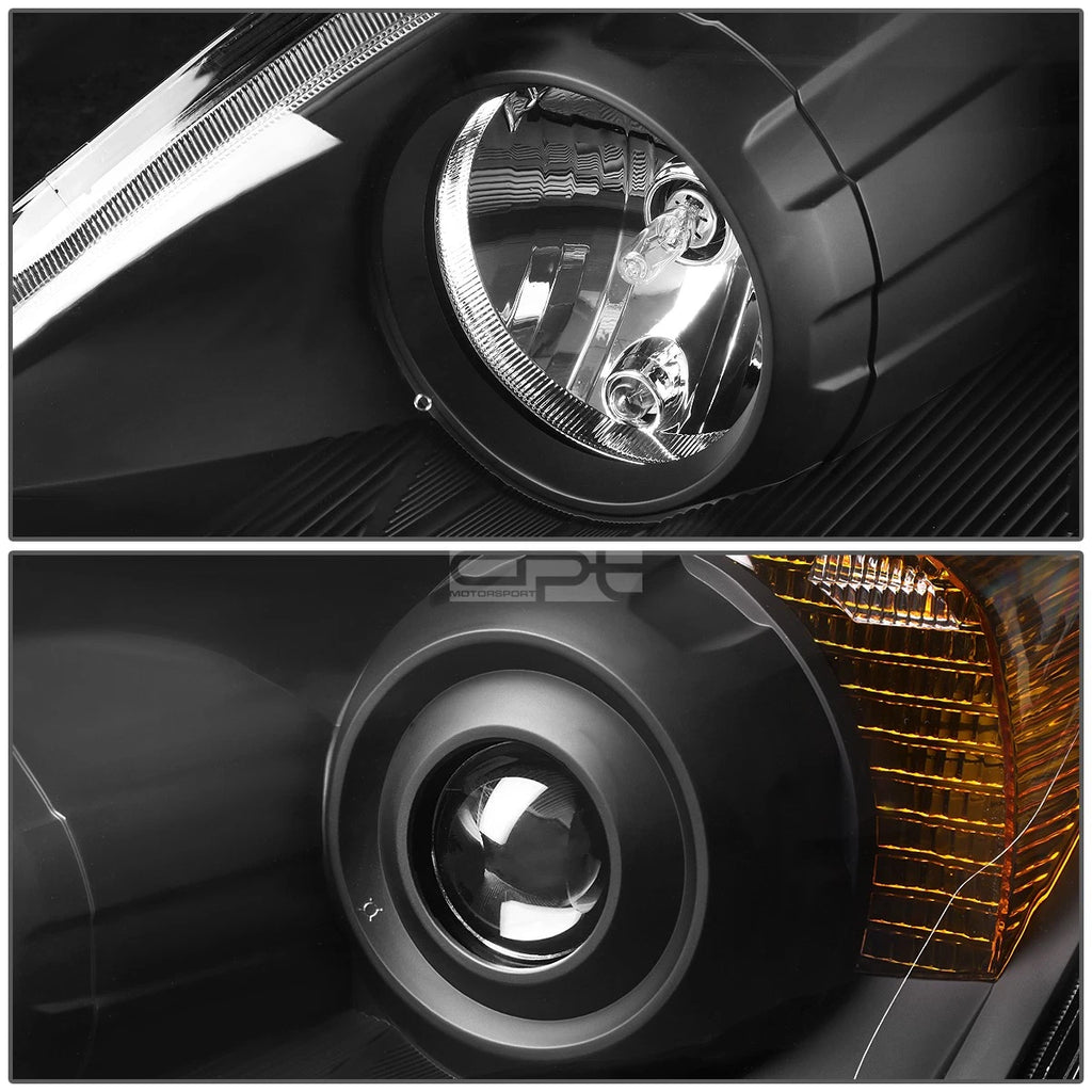Projector Headlight Lamps for Honda CR-V (2007–2011) Black/Amber
