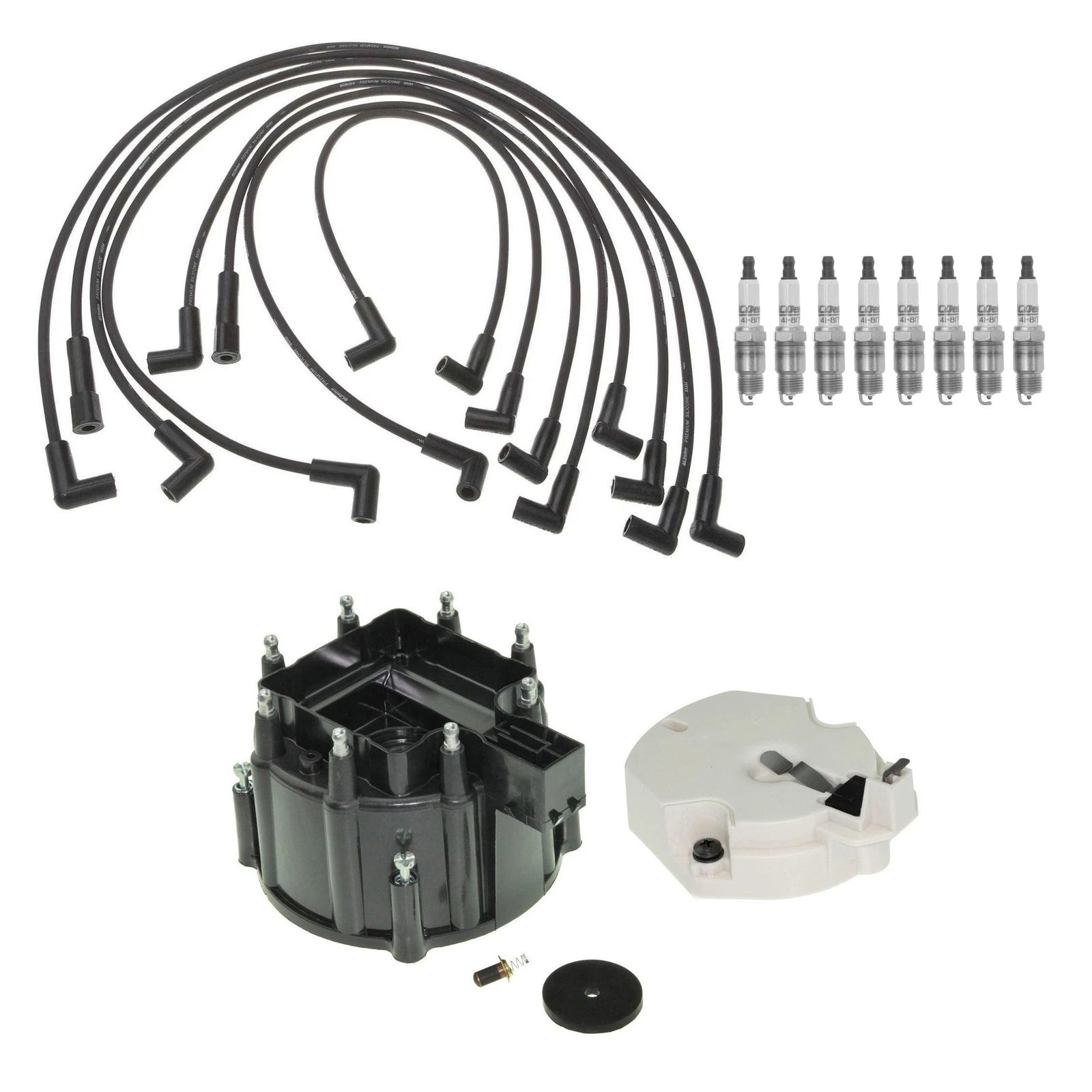 ACDelco Ignition Kit for Chevrolet C20 V8 (1973–1987) - Rotor, Cap, Wires, Plugs .045