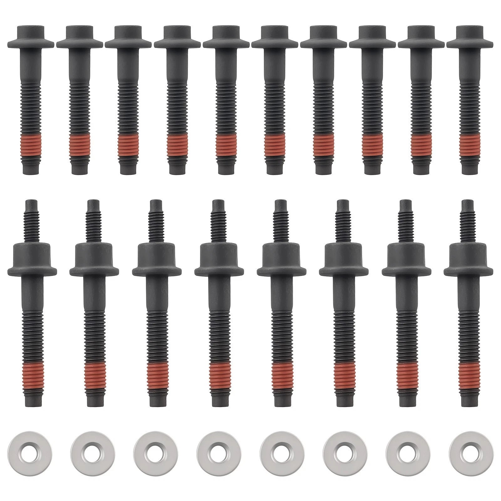 Set of 10 Cylinder Head Stud Bolts for Dodge Dakota ST 4.7L (2008–2011) 55372833AC