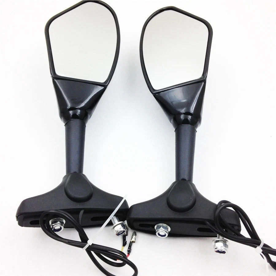 LED Turn Signal Side Mirrors for Suzuki GSXR 600 750 1000 (2001–2005)