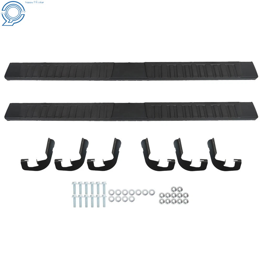 Running Boards for Silverado 1500 Double Cab (2019–2023) Black L&R