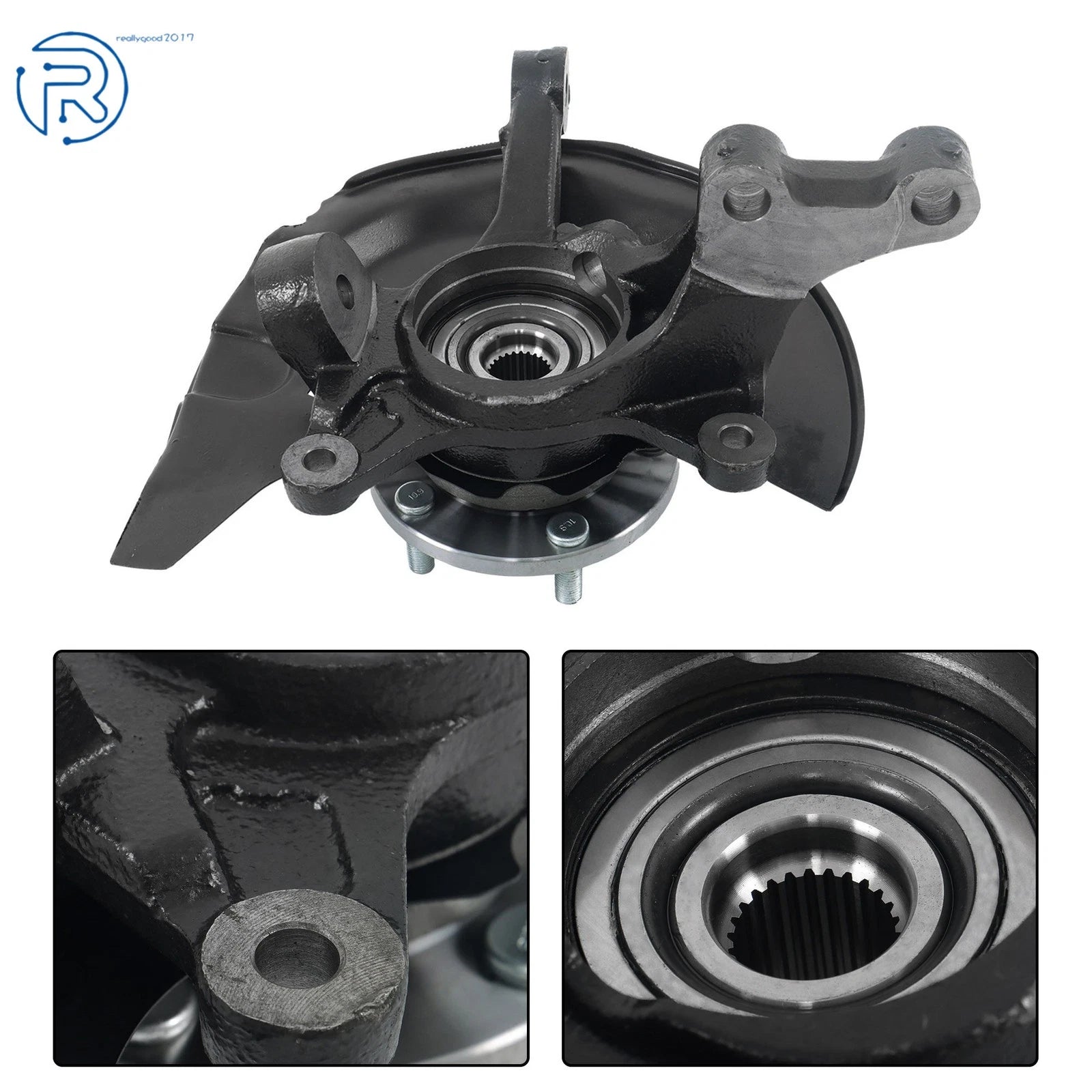 Front Left Wheel Hub Bearing & Steering Knuckle for Toyota Highlander