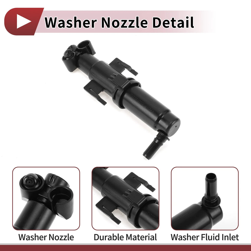Front Passenger Side Headlight Washer Nozzle for BMW 535i (2010–2016) No. 61677178744