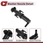 Front Passenger Side Headlight Washer Nozzle for BMW 535i (2010–2016) No. 61677178744
