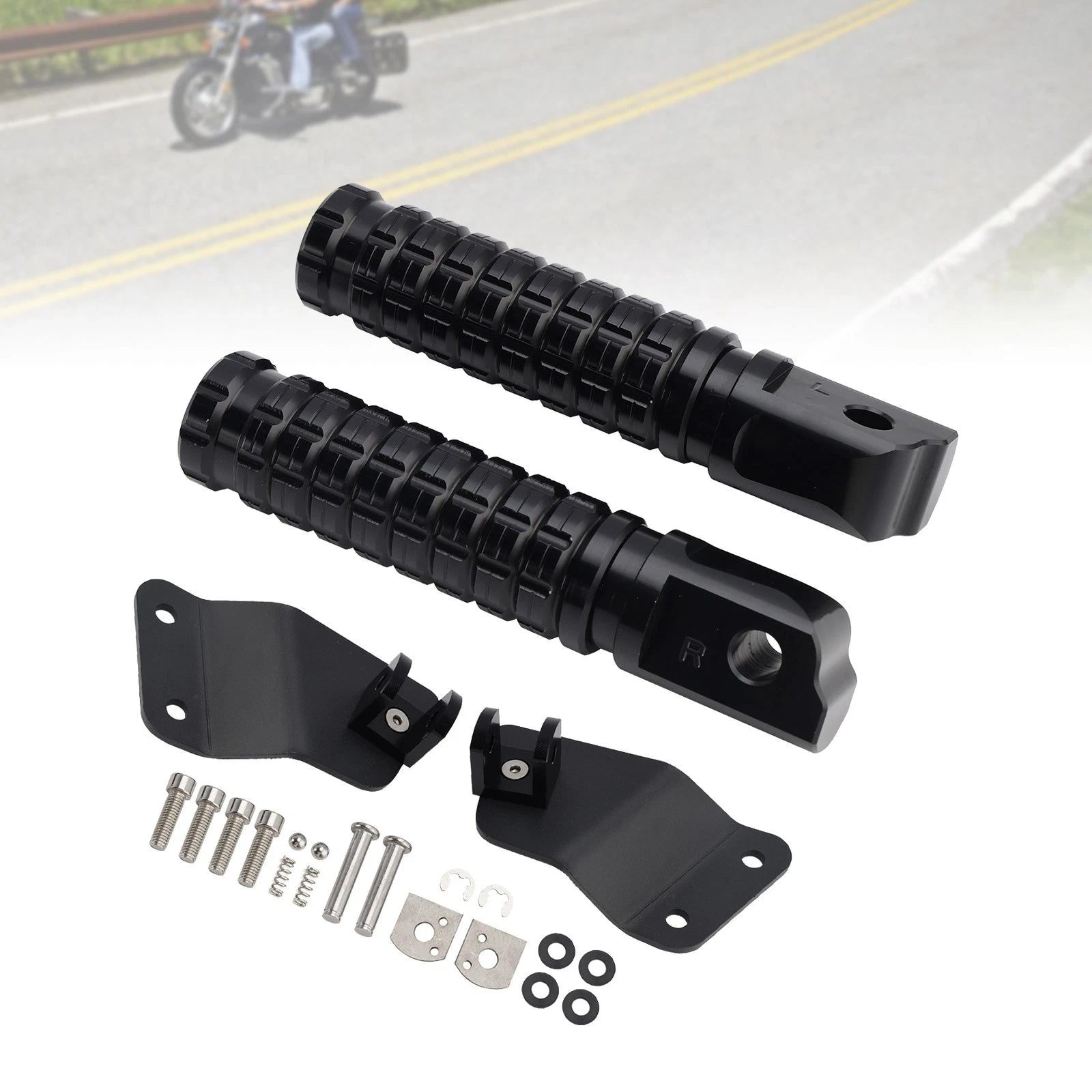 Rear Footrests Foot Pegs for Honda CT125 Hunter Cub (2021–2024) JA55/JA65