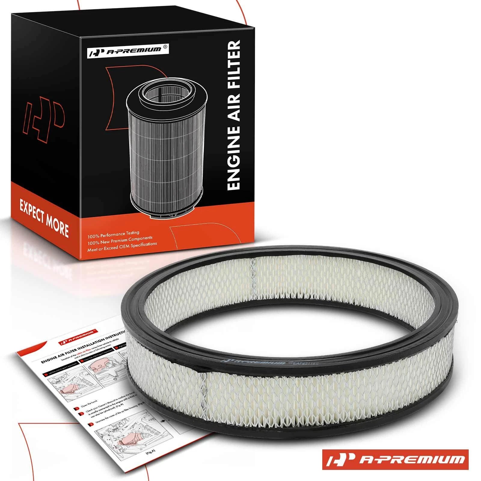 Engine Air Filter for Ford F-350 F-250 F-150 Lincoln (1966–1987)