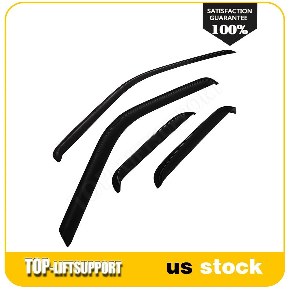 Wavy UV Window Visor Vent Shade Rain Guard for Chevy C/K 1500 Extended Cab