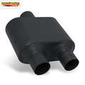 2.5" Inlet/Dual Outlet Stainless Steel Exhaust Muffler for