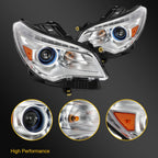 LED DRL Headlights for Buick Enclave (2013–2017) with Chrome Amber