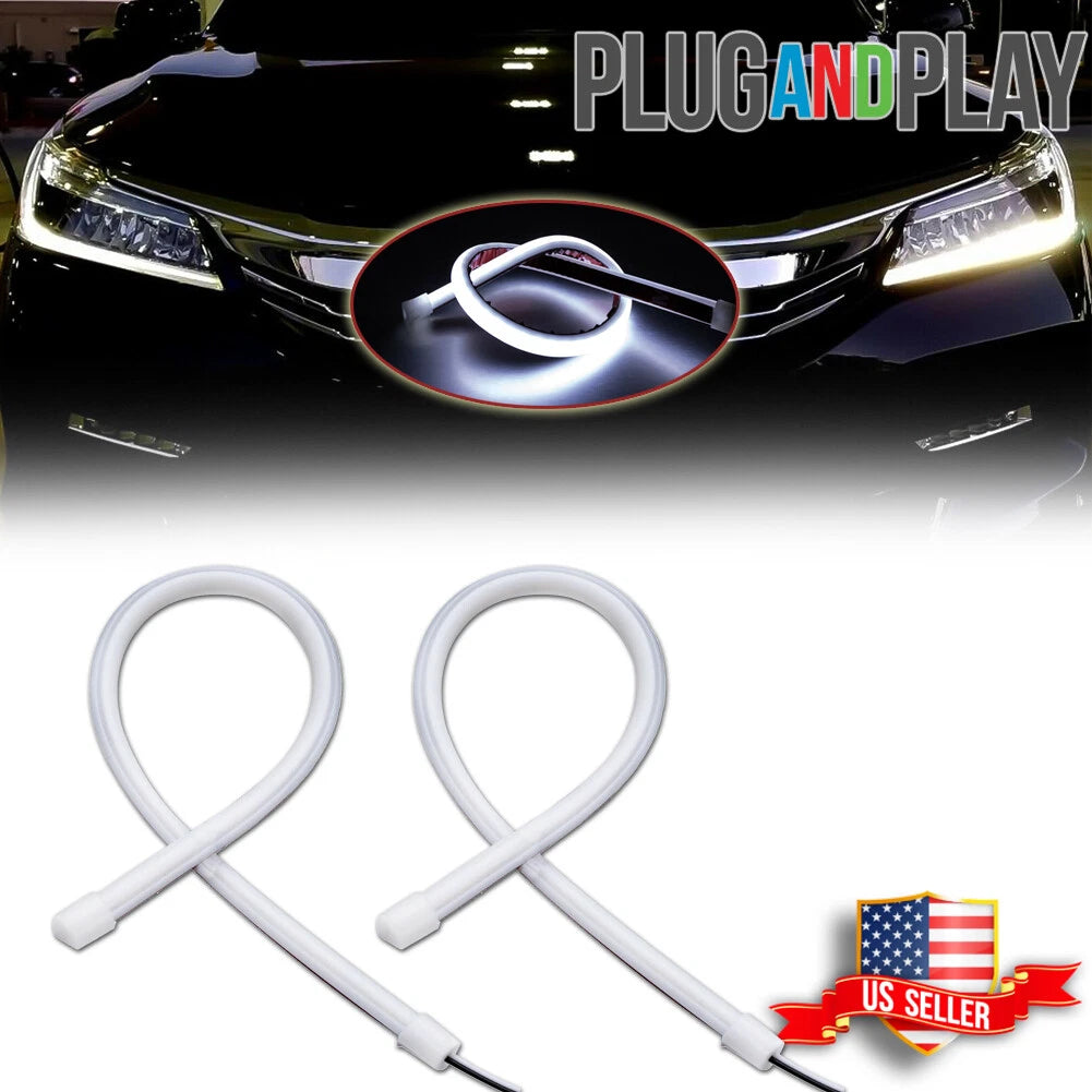 2X White LED DRL Strip Light for Honda Accord (2013–2015)