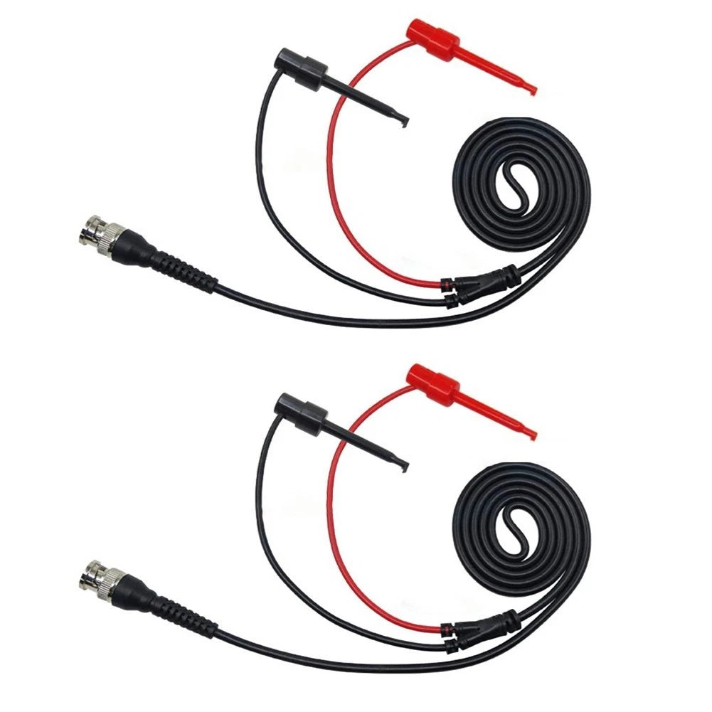 BNC Male to Dual Test Hook Clip Cables 120cm (Pack of 2)
