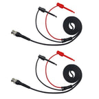 BNC Male to Dual Test Hook Clip Cables 120cm (Pack of 2)