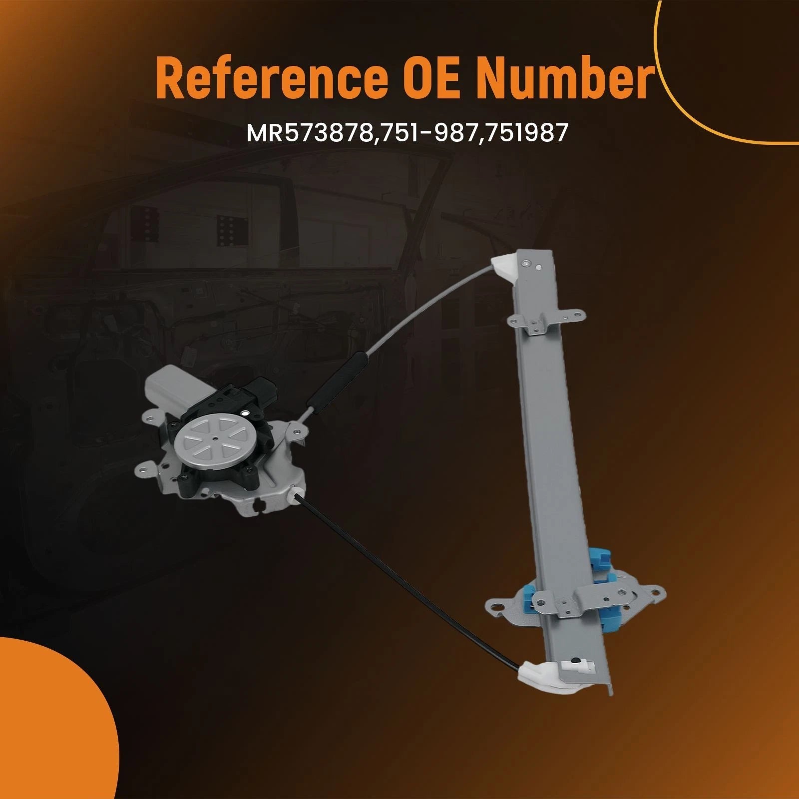 Front Right Window Regulator with Motor for Mitsubishi Outlander (2003-2006)