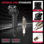 Set of 6 Spark Plugs and Ignition Coils for BMW 325i 335i 525 528 535i (2006–2013)