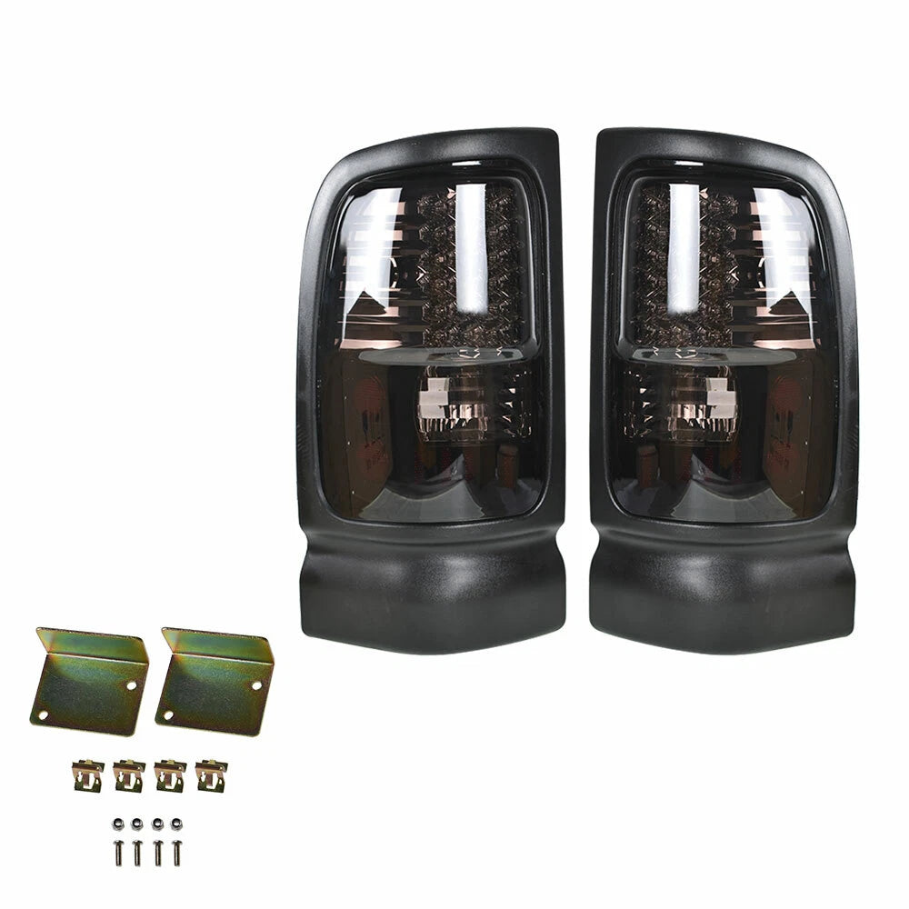 Set of 2 LED Tail Light Housings for Dodge Ram 1500 2500 (1994-2001)
