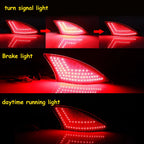 Smoked Lens LED Bumper Reflector Signal Brake Lights for Lexus IS250 IS350 (2014–2023)