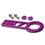 10MM Aluminum Purple Racing Towing Hook Kit for Universal Vehicles (2010–2023)
