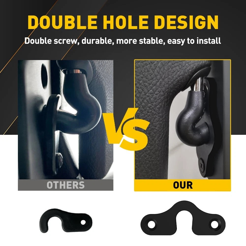 2Pcs Sun Visor Fix Clips for Jeep Wrangler JK JL JT (2018–2022)