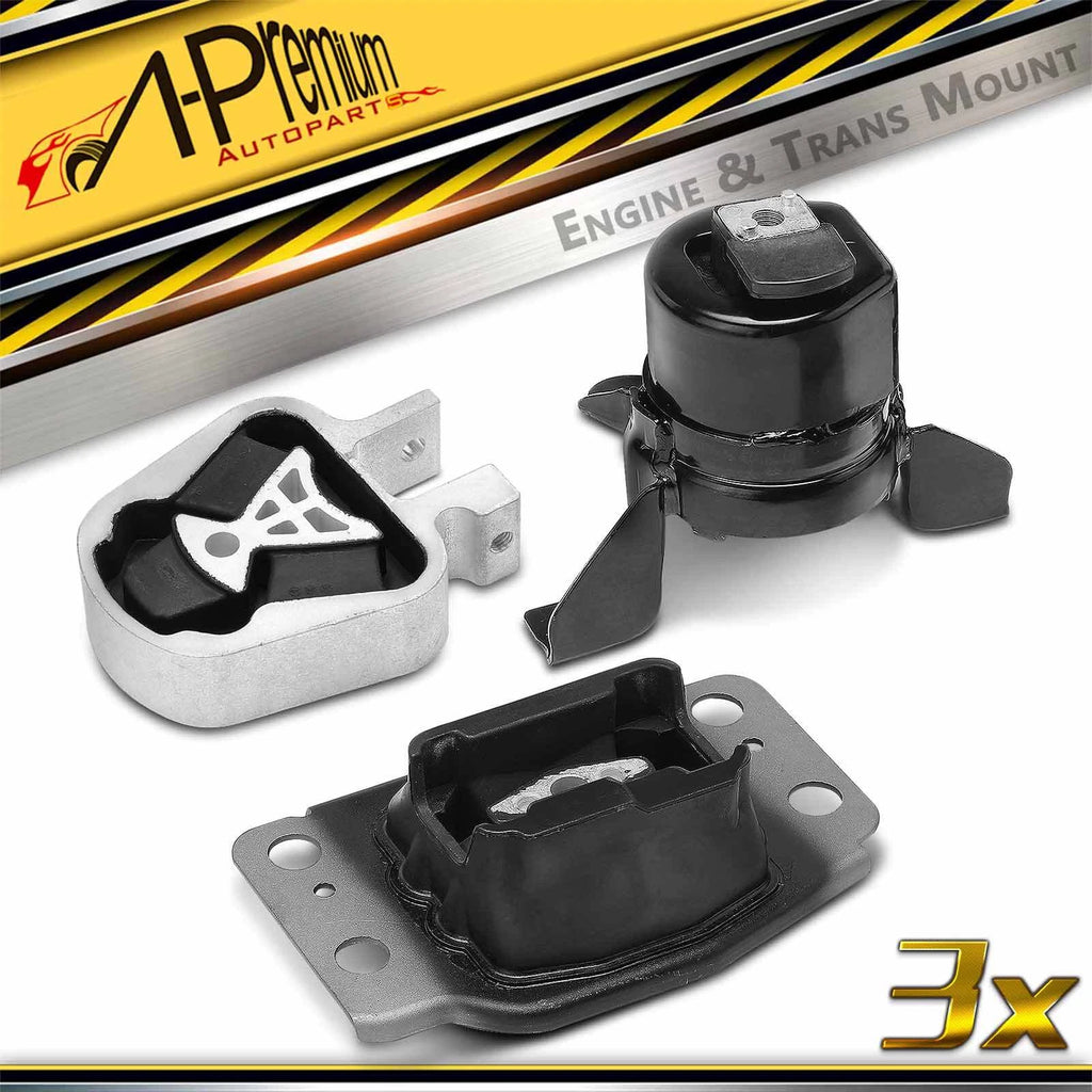 3X Engine Motor Mount & Transmission Mount for Ford Fusion (2013–2016)