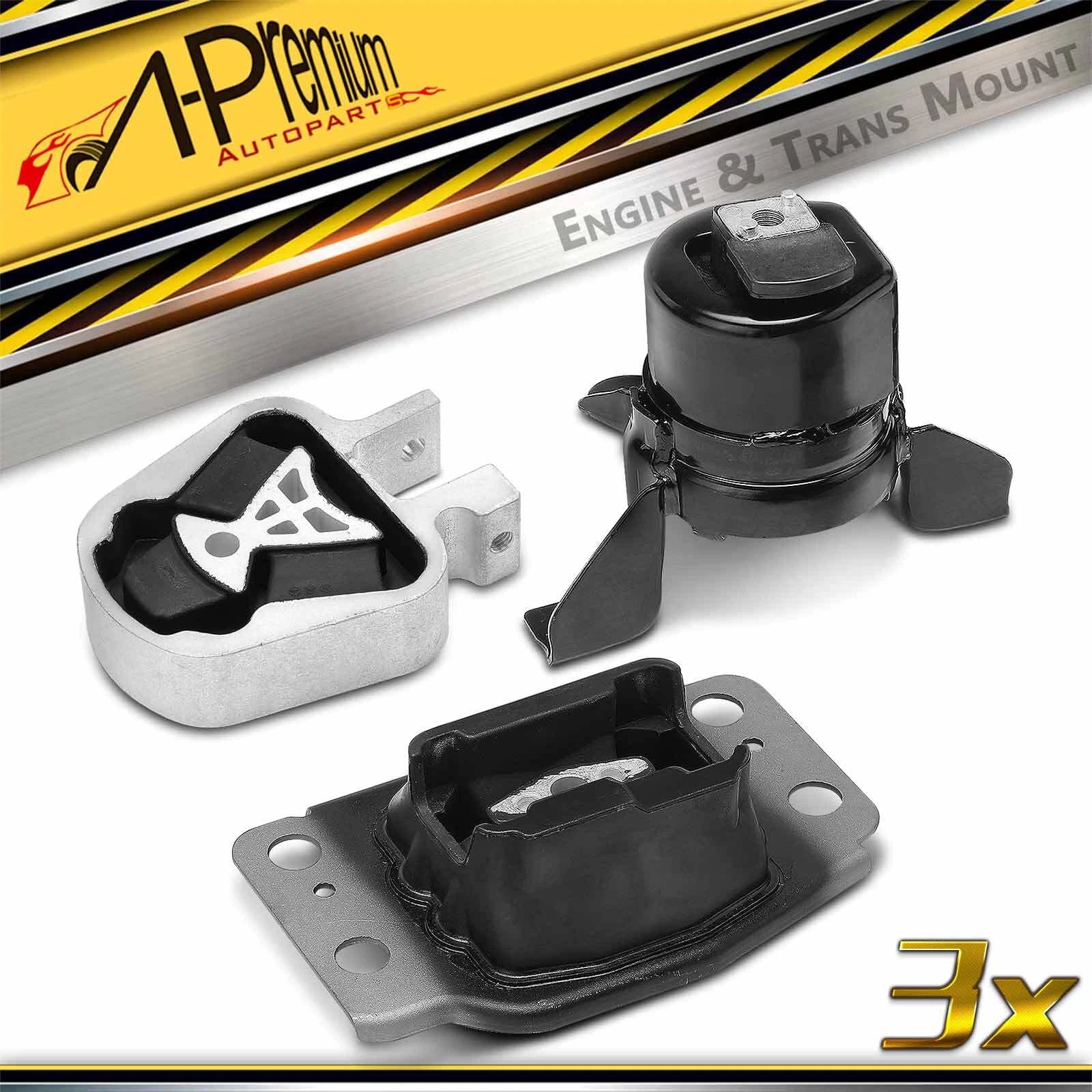 3X Engine Motor Mount & Transmission Mount for Ford Fusion (2013–2016)