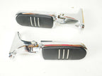 Genuine Chrome Streamliner Passenger Foot Pegs & Mounts for Harley (1988–2022)